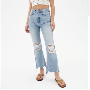 BDG Urban Outfitters distressed flared and cropped denim